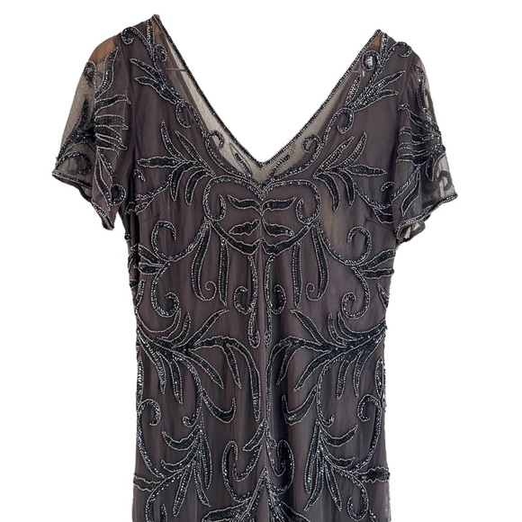 Pizarro Nights | Illusion Beaded Mesh Gown - Picture 6 of 12